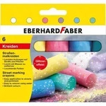 Eberhard Faber 526504 - Stra&szlig;enmalkreiden Glitzer, 6er Set