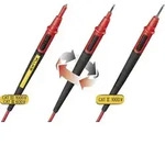 Fluke TL175 Sicherheits-Messleitungs-Set Lamellenstecker 4 mm Pr&uuml;fspitze 1.50 m