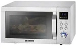Severin MW 7774 Mikrowelle Edelstahl (geb&uuml;rstet), Silber 900 W Grillfunktion, mit