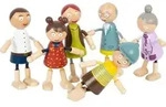 Biegepuppen-Familie aus Holz