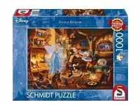 Schmidt 57526 - Thomas Kinkade, Disney, Geppettos Pinocchio, Puzzle, 1000 Teile -
