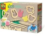 Eco Knete mit Holzwerkzeugen