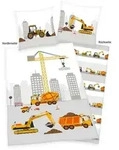 Young Collection 4451212050 - Baustelle Bettw&auml;sche, 80x80 cm + 135x200 cm, 100%