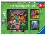 Kinderpuzzle 3x49 Teile - Minecraft Biomes