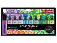 Textmarker - STABILO BOSS ORIGINAL - ARTY - 10er Pack - mit 10 verschiedenen Farben