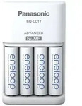 Panasonic Advanced BQ-CC17 + 4x eneloop AA Rundzellen-Ladeger&auml;t NiMH Micro (AAA),