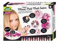 Lena 42654 - Super Mani Pedi Nail Salon, 4 in 1 Nagelstudio für Kinderhände,