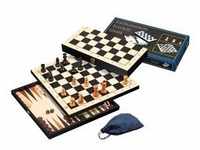Philos 2514 - Schach Backgammon Dame Set, Feld 44 mm