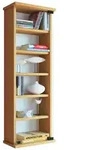Holz CD DVD Wandregal Schrank Loposa Glast&uuml;r