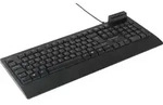 Renkforce RF-CKB-200 USB Tastatur Deutsch, QWERTZ Schwarz Chipkarten-Leser