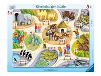 Ravensburger 05233 - Erstes Zählen bis 5, Rahmenpuzzle, 17 Teile
