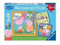 Ravensburger Kinderpuzzle 05579 - Peppas Familie und Freunde - 3x49 Teile Peppa Pig