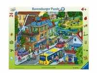 Ravensburger Kinderpuzzle - Unsere grüne Stadt - 24 Teile Rahmenpuzzle für Kinder