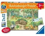 Kinderpuzzle 2x12 Teile - Wieso? Weshalb? Warum? Tiere im Wald und auf der Wiese