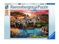 Ravensburger 17376 - Zebras am Wasserloch, Puzzle, 500 Teile