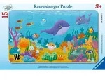 Rahmenpuzzle Ravensburger Tierkinder unter Wasser 15 Teile