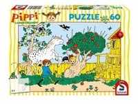 Schmidt 56446 - Pippi Langstrumpf, Das stärkste Mädchen der Welt, Kinderpuzzle, 60