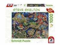Schmidt 59968 - Steve Skelton, Verrückte Welt, Puzzle, 1000 Teile