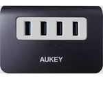 Aukey 4260397844588 USB-Hub 4 Port USB-A USB 3.2 Gen1 5 GBit/s Grau-Wei&szlig; CB-H5