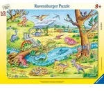 Rahmenpuzzle Ravensburger Die kleinen Dinosaurier 12 Teile