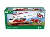 BRIO 36022 - World, Rettungshubschrauber mit Trage und Figuren, Spielset