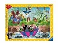 Ravensburger Kinderpuzzle - 05152 Badespaß mit Freunden - Rahmenpuzzle für Kinder