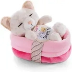Kuscheltier Sleeping Pets K&auml;tzchen 12cm mit Leopardenmuster