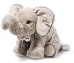 Steiff 065163 - Edie Elefant, sitzend, hellgrau, Pl&uuml;sch, 24 cm