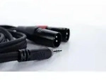 Cordial EY 1 WMM XLR Y-Adapter [1x Klinkenstecker 3.5mm - 2x XLR-Stecker 3 polig]