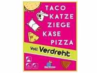 Asmodee BLOD0104 - Taco Katze Ziege Käse Pizza: Voll Verdreht, Kartenspiel, Blue
