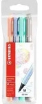 STABILO Filzschreiber - pointMax - 4er Pack - Pastellfarben - kobaltblau hell,