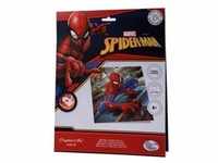 Craft Buddy CCK-MCU905 - Crystal Art Card Kit, Marvel Spiderman, 18x18 cm,...
