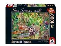 Schmidt 59962 - Steve Sundram, Wildlife, Asian Wildlife, Asiatische Tierwelt, Puzzle,