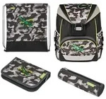 Herlitz Schulranzen UltraLight Plus Camo Dragon 16 Liter bef&uuml;llt
