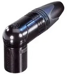 Neutrik NC4MRX-B XLR-Steckverbinder Stecker, gewinkelt Polzahl: 4 Schwarz 1St.