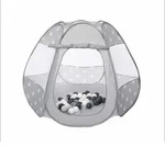 Knorrtoys 55341 - B&auml;llebad - Bellox Grey white stars, inkl. 50 B&auml;lle grey, creme,