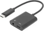 Digitus Audio Adapterkabel [1x USB-C&reg; Stecker - 2x USB-C&reg; Buchse, Klinkenbuchse 3.5