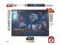 Schmidt 57378 - Thomas Kinkade, Star Wars: The Mandalorian-Two for the Road, Puzzle,