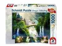 Schmidt 59911 - Georgia Fellenberg, Verwunschene Quelle, Puzzle, 1000 Teile
