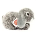 Teddy Hermann 93728 - Hase, Widder-Kaninchen grau, 18 cm, liegend, Pl&uuml;schtier