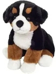 Teddy Hermann 91979 - Berner Sennenhund sitzend, Hund-Pl&uuml;schtier, 26 cm, Green