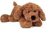 Teddy Hermann 91974 - Schlenkerhund braun, Hund-Pl&uuml;schtier, 28 cm