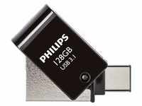 Philips 2 in 1 OTG 128GB USB 3.1 + USB C Midnight Black