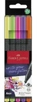 Faber-Castell Fineliner Grip Finepen neon 5er Set