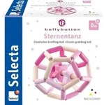 Selecta 64021 - bellybutton, Sternentanz, Greifling-Ball, Holz, rosa, 11,5 cm
