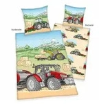 Young Collection 4451243050 - Traktor Bettwäsche, 80x80 cm + 135x200 cm, 100% Young Collection 4451243050 - Traktor Bettwäsche, 80x80 cm + 135x200 cm, 100%