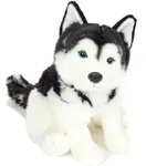 Teddy Hermann 91976 - Husky sitzend, Hund-Pl&uuml;schtier, 30 cm