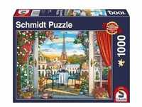 Schmidt 58976 - Terrasse in Paris, Puzzle, 1000 Teile