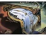 Weiche Uhr im Moment ihrer ersten Explosion (Puzzle)
