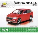 COBI 24582 - koda Scala 1.0 TSI, rot, Ma&szlig;stab 1:35, 70 Klemmbausteine, Bausatz